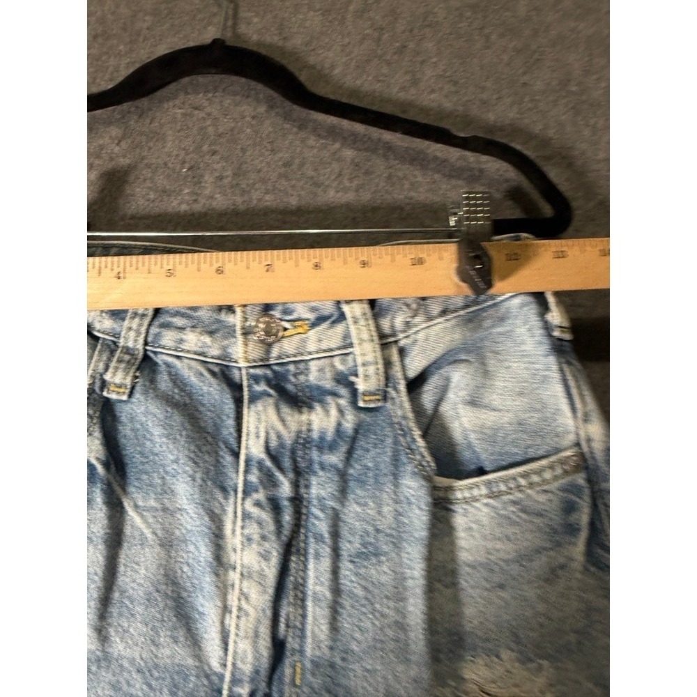 Pilcro and the Letterpress High-Rise Relaxed Straight Distressed Jeans Blue 25‎ - Picture 5 of 10